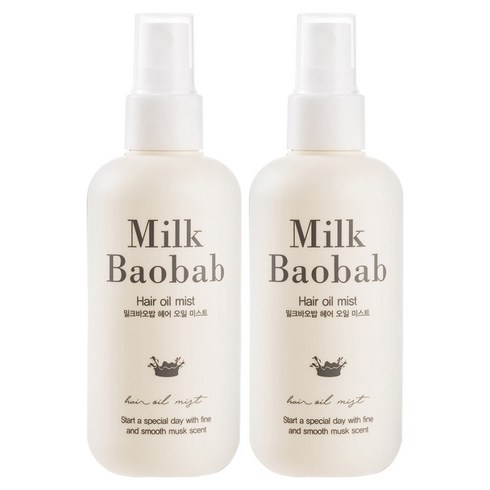 밀크바오밥 헤어 오일미스트, 120ml, 2개