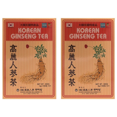고려인삼뿌리방 고려 인삼차, 3g, 100개입, 2개
