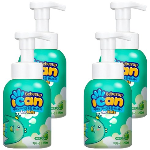 아이캔 베베숲 포밍 핸드워시 메론향, 250ml, 4개