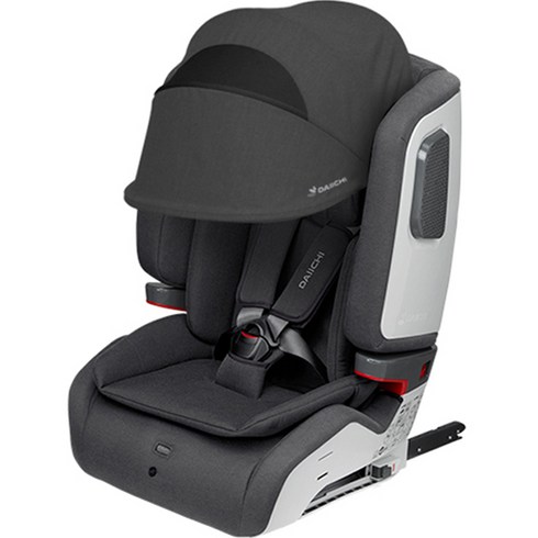다이치 브이가드 ISOFIX 토들러 카시트 분리형 + 썬바이저, 차콜