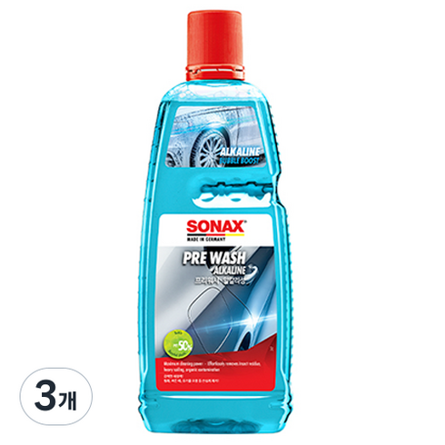 소낙스 프리워시 알칼리성 세척제, 1L, 3개