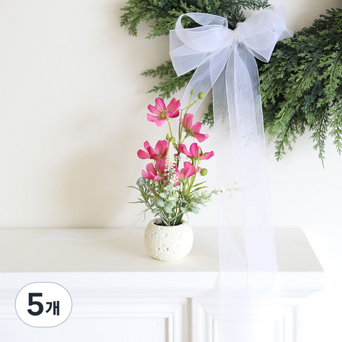 조아트 조화 인테리어 화산석 플랜테리어 소품 미니 화분 실비아모스, 뷰티, 5개