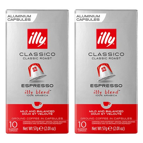 일리 네스프레소 호환캡슐 클라시코, 5.7g, 10개입, 2개