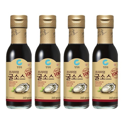 청정원 프리미엄 굴 소스, 260g, 4개