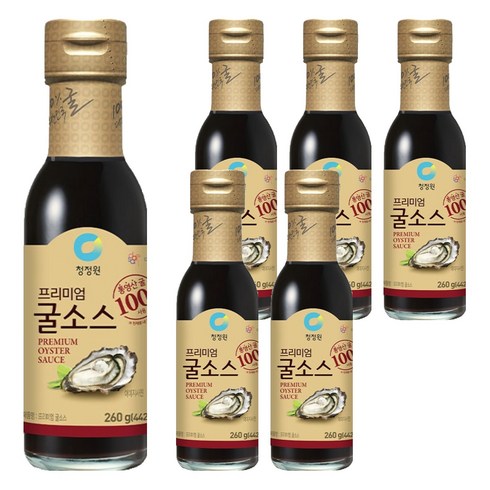 청정원 프리미엄 굴소스, 260g, 6개