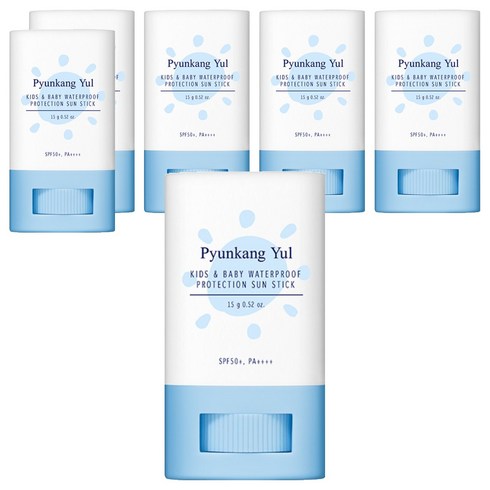 편강율 키즈앤베이비 워터프루프 프로텍션 선스틱 SPF50+ PA++++, 15g, 6개