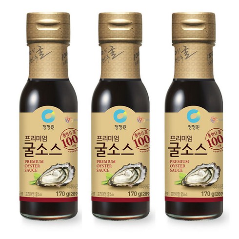 청정원 프리미엄 굴소스, 170g, 3개