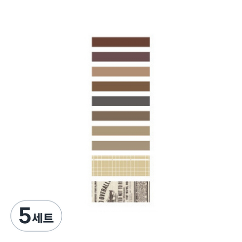 온업 DIY 다이어리 꾸미기 테이프 세트 ST25, 타입3, 5세트