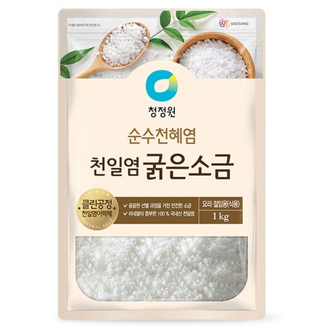 청정원 천일염 굵은소금, 1kg, 1개