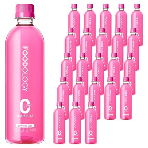 푸드올로지 콜라겐샷 워터 제로 슈가, 500ml, 24개