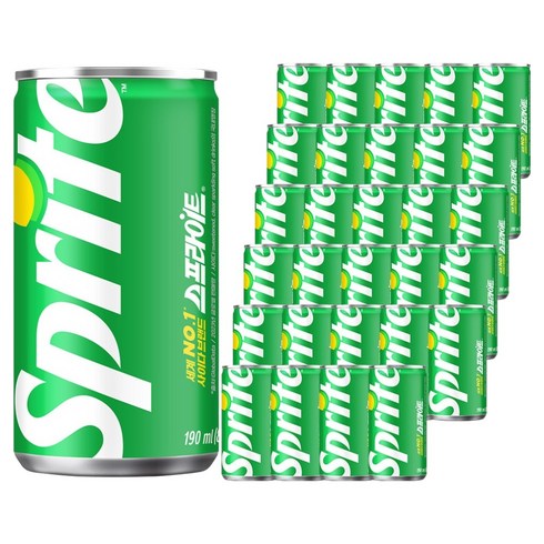 스프라이트 사이다, 190ml, 30개