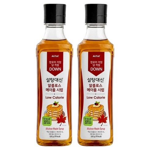 설탕대신 알룰로스 메이플 시럽, 525g, 2개