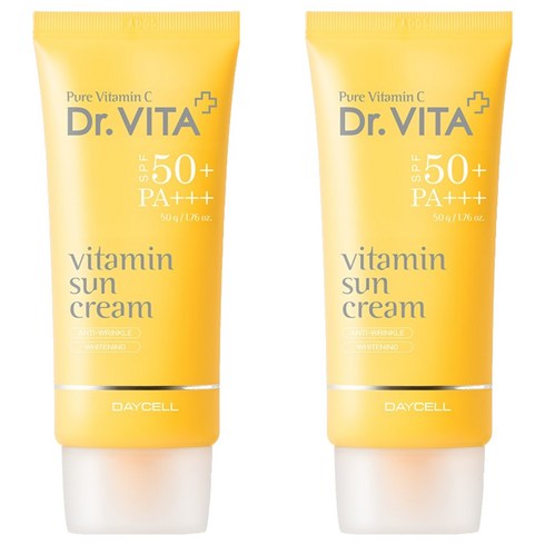 닥터비타 비타민 선크림 SPF50+ PA+++, 50g, 2개