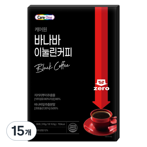 케어원 바나바 이눌린 커피, 10.5g, 15개, 30개입