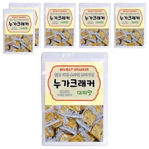 설화 대만 스타일 프리미엄 누가크래커 대파맛, 200g, 6개