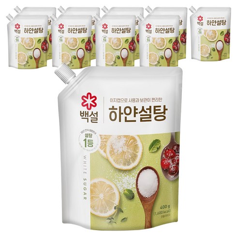 백설 하얀설탕, 400g, 10개