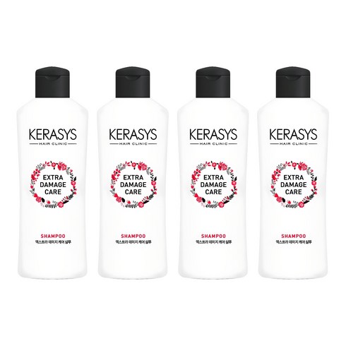 케라시스 엑스트라 데미지 케어 샴푸, 180ml, 4개