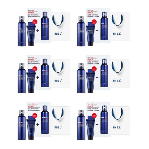 입큰 맨 파워액티브 올인원 프로 120ml+50ml+쇼핑백 세트, 6개, 120ml + 50ml