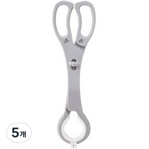 모윰 와이드 소독집게, 5개, 쿨그레이