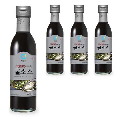 청정원 직화맛 파기름 굴소스, 465g, 4개