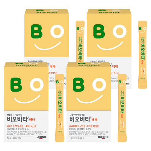 비오비타 배배 유산균 60p, 60회분, 4개