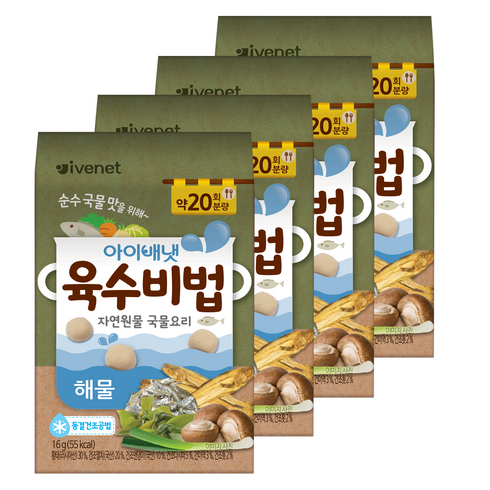 아이배냇 육수비법, 해물, 16g, 4개