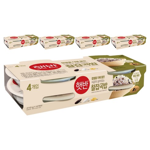 햇반 찰잡곡밥, 210g, 20개