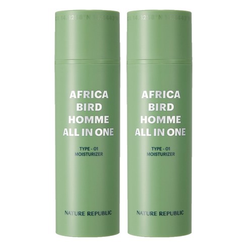 네이처리퍼블릭 아프리카 버드 옴므 올인원 모이스처라이저, 150ml, 2개