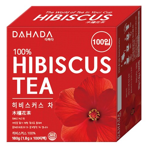 다하다 히비스커스 차, 1.8g, 100개입, 1개