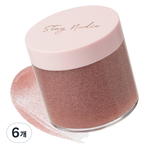 바디홀릭 스테이누디 센티드 바디 스크럽 자스민 베일, 200g, 6개