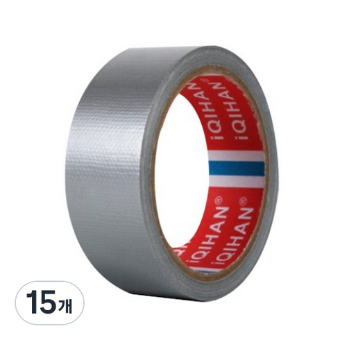 다다 고점도 강력 면 테이프 40mm x 20m, 은색, 15개