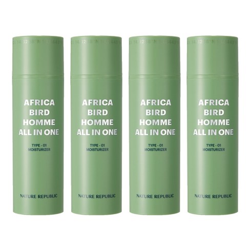 네이처리퍼블릭 아프리카 버드 옴므 올인원 모이스처라이저, 150ml, 4개