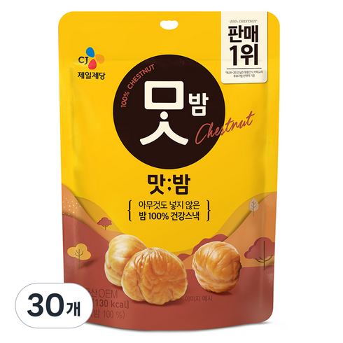 CJ 맛밤, 80g, 30개