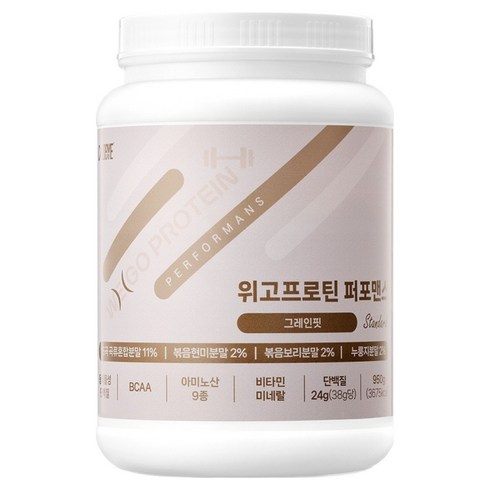 칼로바이 단백질쉐이크 퍼포맨스 그레인핏, 950g, 1개