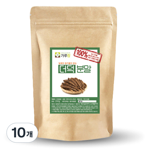 가루랑 더덕 분말, 200g, 10개