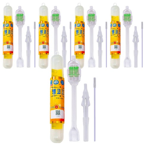 유아용 수동식 콧물흡입기, 뻥코III+, 5개
