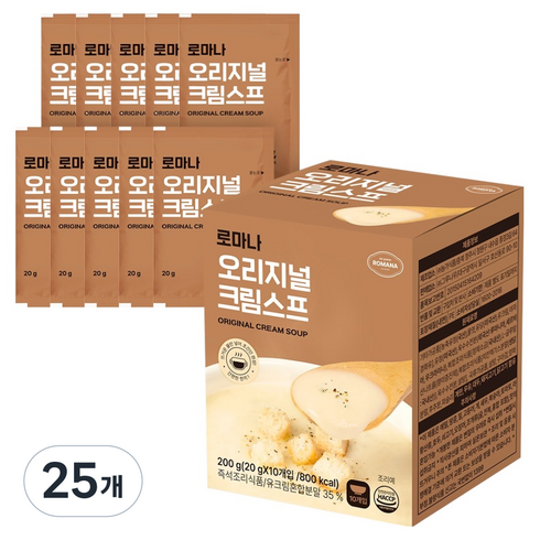 로마나 오리지널 크림 스프 10p, 25개, 200g