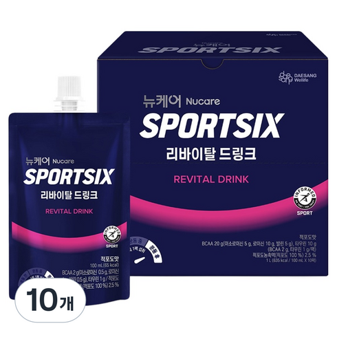 뉴케어스포식스 리바이탈 드링크 10p, 1L, 10개