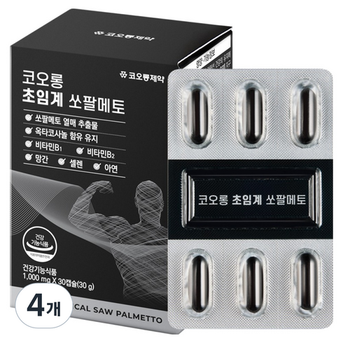 코오롱제약 초임계 쏘팔메토 30g, 4개, 30정
