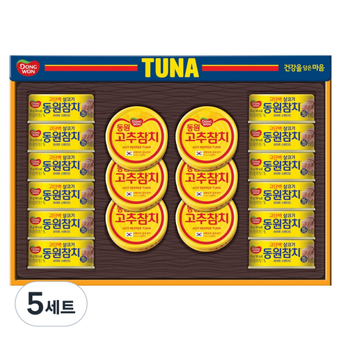 동원참치 M18호 + 부직포백 세트, 5세트