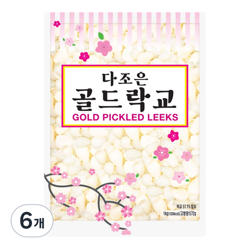 이엔푸드 다조은 골드락교, 1kg, 6개