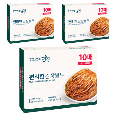 명진 편리한 김장봉투 10p, 대형(약15포기), 10개입, 3개