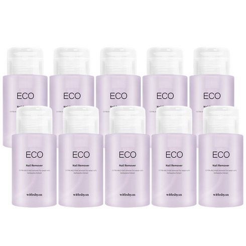 위드샨 대용량 펌프형 에코네일리무버, 200ml, 10개