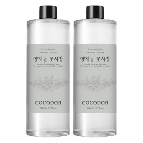 코코도르 디퓨저 리필, 양재동꽃시장, 500ml, 2개