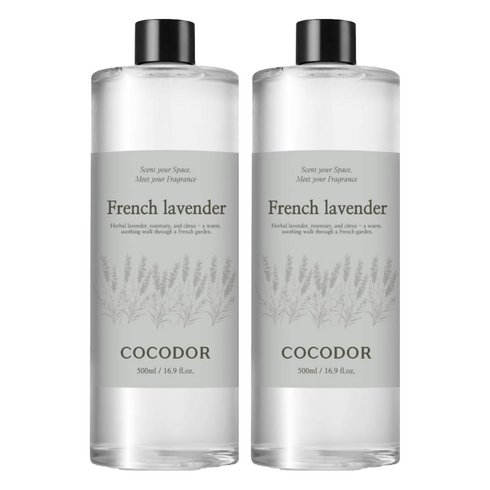 코코도르 디퓨저 리필, 프렌치라벤더, 500ml, 2개