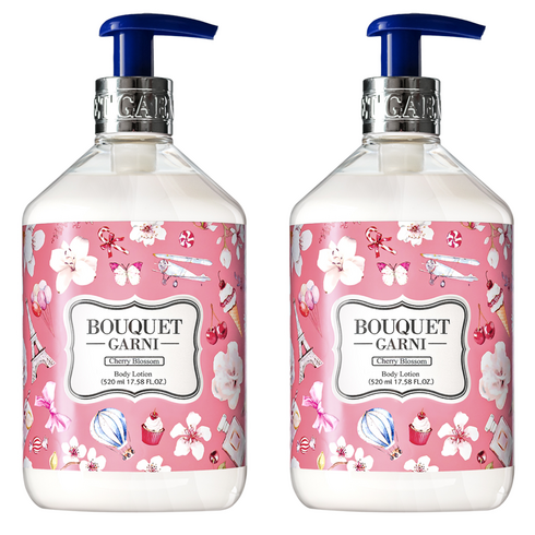 부케가르니 바디로션 체리 블라썸, 520ml, 2개