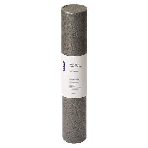 가네샤요가프랍스 베이직프랍스 EPP 폼롤러, Light Gray, 1개