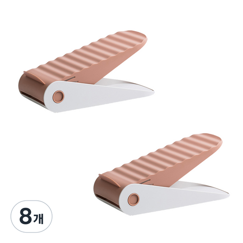 미카엘 신발 거치 정리대, 8개, 레드