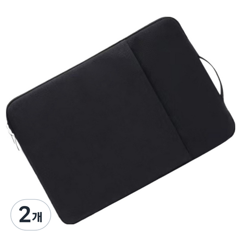 넥스캐시 예쁜 럭셔리 노트북가방, 블랙, 2개