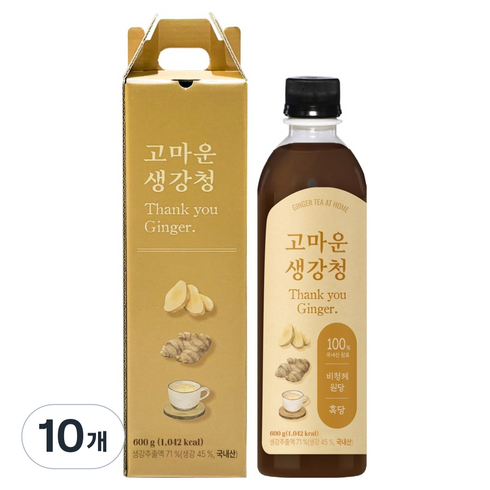 유기농마루 고마운 생강청, 600g, 1개입, 10개